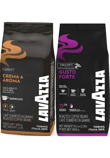 Lavazza Çekirdek Şöleni Paketi (Expert Gusto Forte 1 KG + Expert Crema Aroma 1 KG )