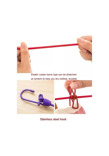 Esfamily Mandallı Çamaşır Kurutma İpi 236849565 Siyah