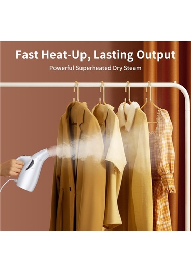 Createtech El Tipi Taşınabilir Buharlı Ütü 140-170ml 700w 40sn Hızlı Isınma Kırışıklık Giderici Seyahat Ev Ofis
