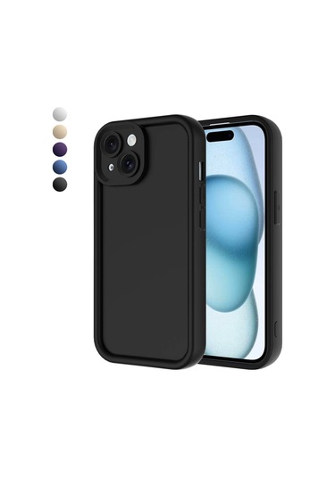 İphone Uyumlu 13 / İphone Uyumlu 14 Kılıf Viera Seri Silikon Kapak Bordo