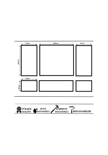 Boyanabilir Hazır Çerçeve Deco-105 Mastik Hediyeli