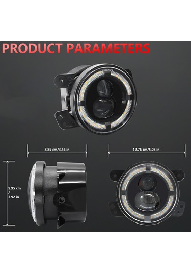 4 İnç 200w Led Sis Farları Araba Led Sis Farları 20000lm Sürüş Tampon Işıkları Wrangler Arazi Araçları İçin Su Geçirmez Yedek