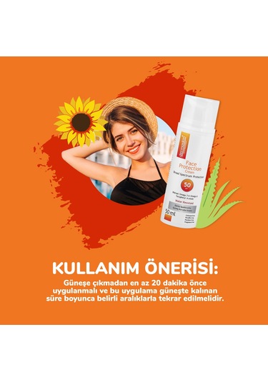 Dermoskin Face Protection Güneş Kremi SPF50 50 ML