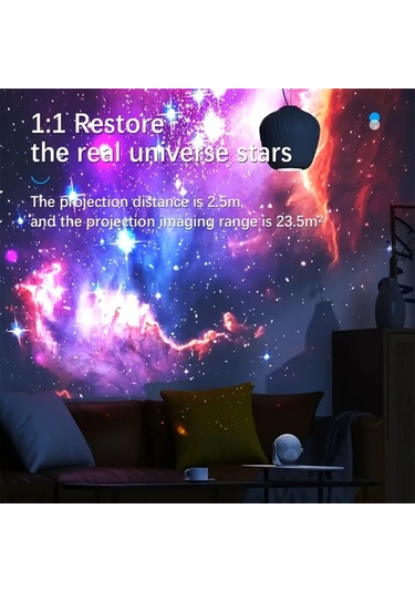 Challenger 13 Göksel Modlu 360 Derece Dönebilen Usb Galaksi Projeksiyon Lambası 1 Bilgisayar