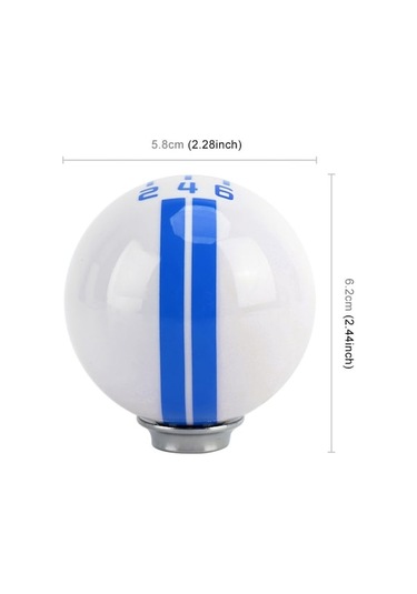 Wondernest Vitesli Vites Topuzu Top Sones Sol-sağ Şekli Reçine Modifiye Mavi Manuel Evrensel Değiştirici Araç 6 Rr Mavi