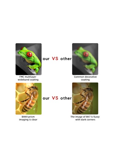 Suofeng Bak4 Prisma 30x25 Mini Monoküler Teleskop - Yeşil Çok Katmanlı Kaplama, 50g Hafif, Taşınabilir Çanta İle Siyah