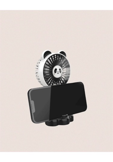 Hayvan Figürlü Mini El Fanı Usb Şarjlı Sessiz Vantilatör