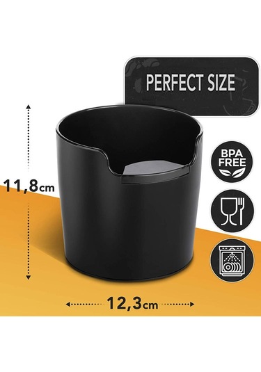 Kahve Makinesi Destekleme Kara Kovası Kovası Yarı Otomatik Cüruf Kutusu Knock Box Diğer