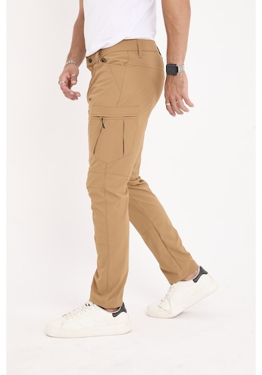 Camp532 Outdoor Tactical Su İticili Likralı Yazlık Erkek Taktik Pantolon Hardal