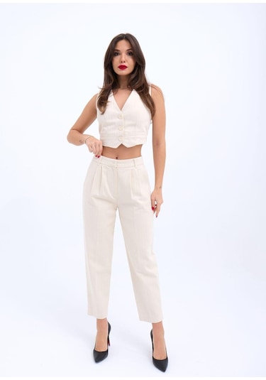 Tanla Butik 6917 Pantolon-bej Bej