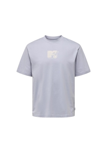 Only Erkek O Yaka T-shirt 22029523 Mavi 