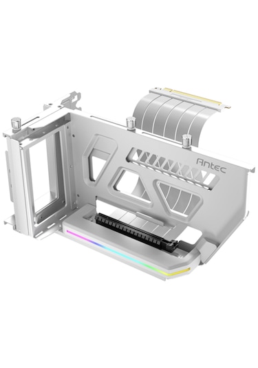 Antec Shift Argb Pcıe 5.0 Dikey Ekran Kartı Gpu Askı Aparatı Ve Riser Kablo -beyaz
