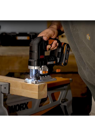 Worx WX542 20Volt Tek Akülü Profesyonel Kömürsüz Şarjlı Dekupaj Testere