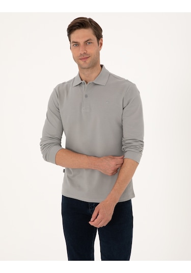 Pierre Cardin Erkek Gri Sweatshirt 50314048-vr024 Gri