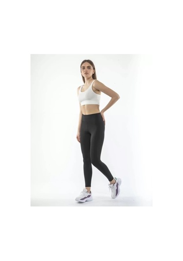 Supplierby Yüksek Bel Geniş Kemer Dalgıç Tayt - Siyah Siyah