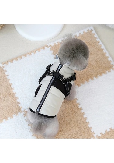 Elmpaly Küçük Köpekler İçin Mavi Xs Kışlık Yumuşak Tulum Kapüşonlu Ayarlanabilir