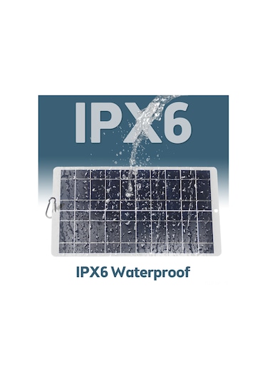 Mufunye Yüksek Verimli Monokristal Güneş Paneli - 8w, Ipx6 Su Geçirmez, Taşınabilir, Type-c Bağlantılı, 290x160mm