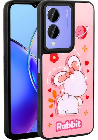 Vivo Y17s Case Shining Embossed Zore Amas Silicone Cover With Iconic Figure