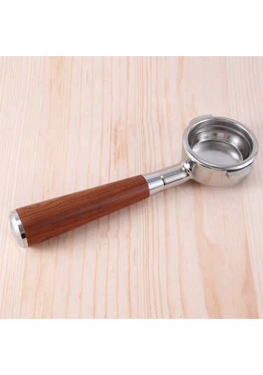 Metabagua 58mm Çift Kulak Kahve Makinesi Filtre Tutucu E61 Ahşap Saplı Stil F İle Dipsiz Portafilter Ve72md Kelebek