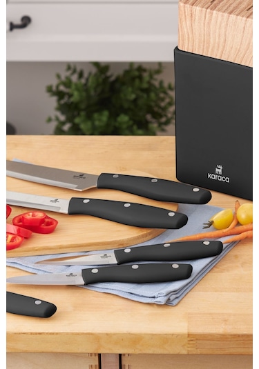 Karaca  Mastercut 6 Parça Bıçak Seti Siyah