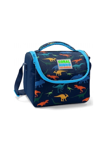 Coral High Lacivert Mavi Dinazorlar Erkek Çocuk Okul Beslenme Çanta