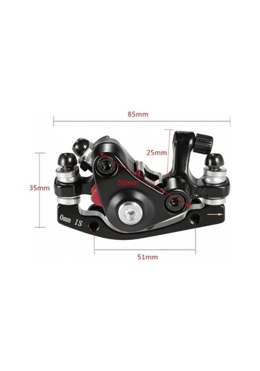 Suntek Bisiklet Disk Fren Rotoru Mekanik Kaliper 160mm Kablo Seti