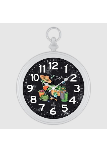 Galaxy D-217-b-6 Dekoratif Köstekli Duvar Saati Ahşap