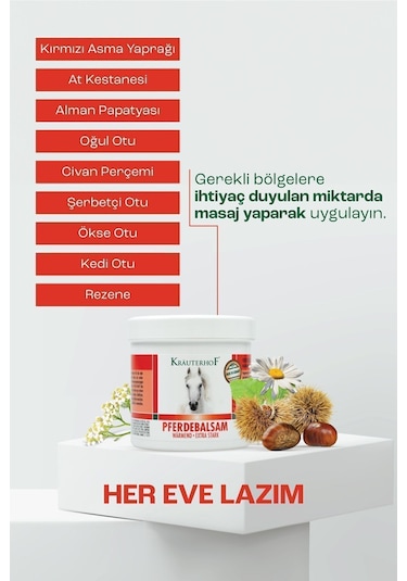Krauterhof Isıtıcı Masaj Jeli 250 Ml 2 Adet