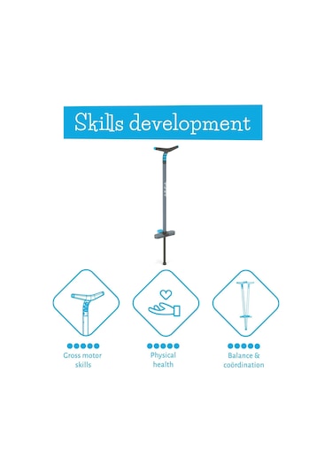 Chillafish Poogi Pogo Stick Zıplama Çubuğu Mavi Genç