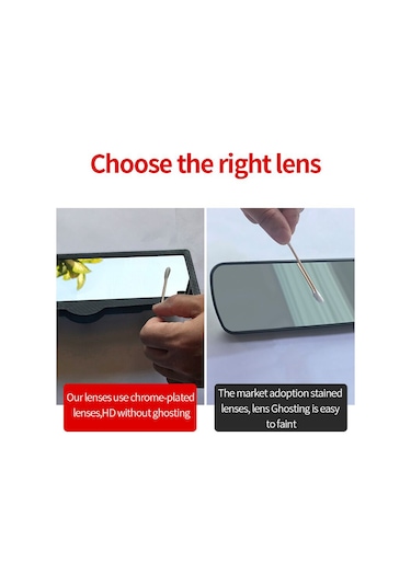 Monyee Araç İç Gözlüğü, Mavi Ayna, Süspansiyonlu Tutucu, 360 Açı Ayarlı, Koku Kabı Ve Manyetik Park Kartı İle Tasarlanmıştır