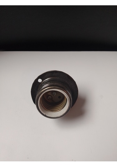 Orgun Dekoratif E27 Rondelalı Eskitme Metal Porselen Duy 10'lu