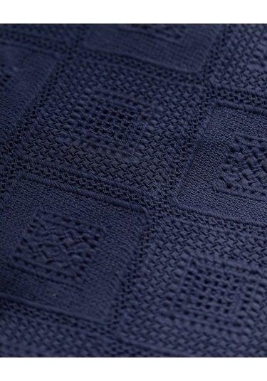 Madame Coco Froncois Tek Kişilik Yatak Örtüsü 8684427000915 Lacivert