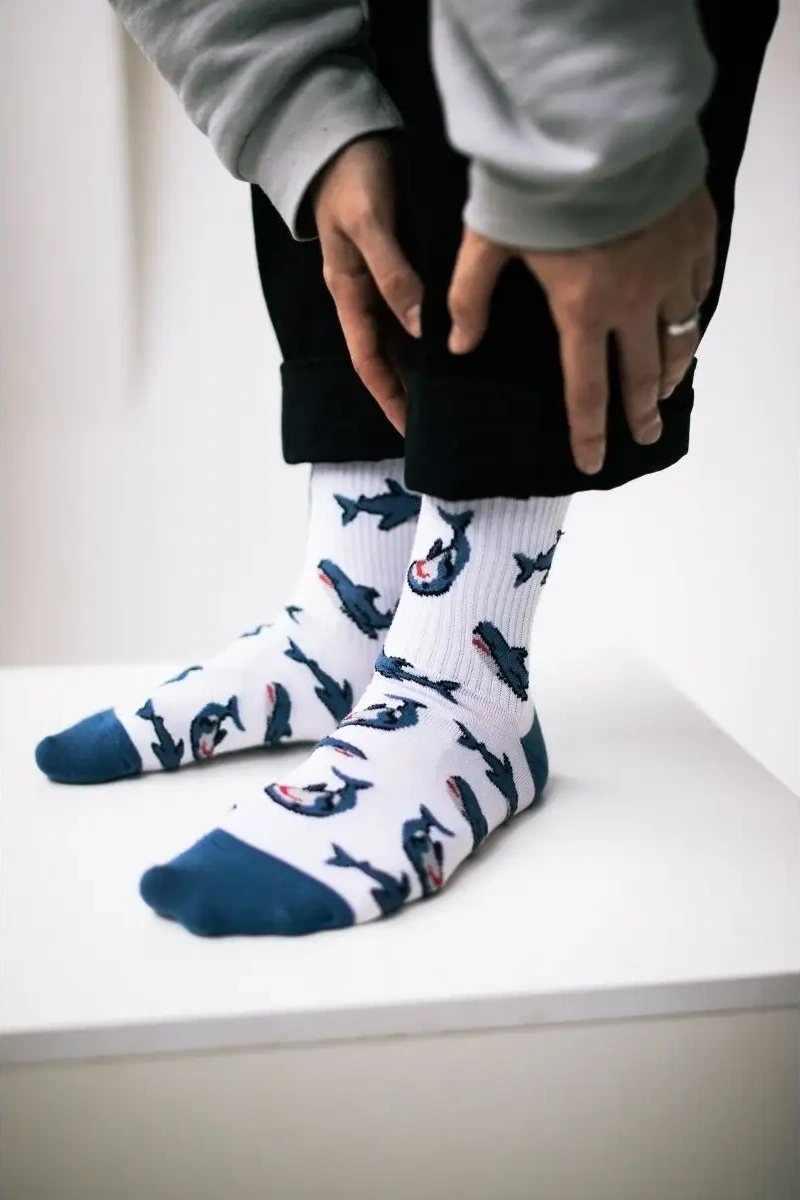 Mogzy Baskılı Ve Desenli Yüksek Çoraplar Eğlenceli Baskılı Ve Desenli Yüksek Çoraplar 19460528 Beyaz