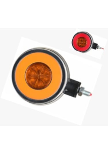 Neon Sinyalli Ayna Altı Küpe Sarı-kırmızı 12-24 V