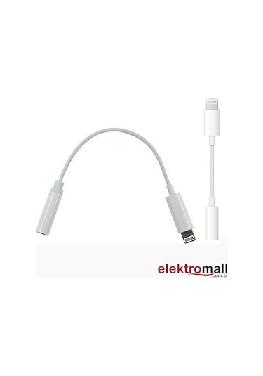 Lightning To Aux 3.5Mm Apple Uyumlu iPhone Kulaklık Çevirici - Aux Dönüştürücü