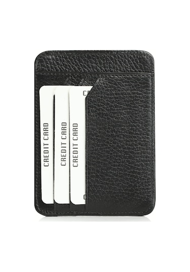 Lufian Taylor Erkek Deri Kartlık Siyah Siyah 112240010100100 Siyah