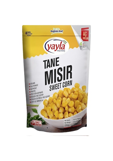 Yayla Haşlanmış Mısır 220 G