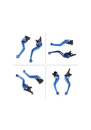 Yaozixa Motosiklet Cnc Alüminyum Fren Kolu Mavi - Dayanıklı, Güvenli Sürüş, Suzuki Ve Çoğu Model Uyumlu 1 Çift