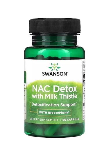 Swanson, Na C Detox With Milk Thistle With Broccophane, 60 Kapsül
