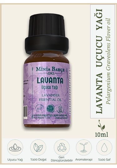Minia Bahçe Lavanta Uçucu Yağı 10 ML