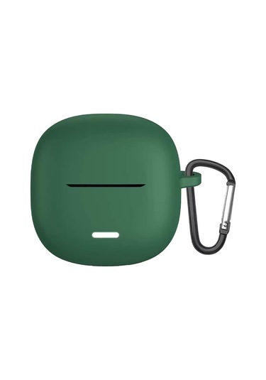 Microsonic Xiaomi Redmi Buds 6 Lite Kılıf Askılı Mat Silikon Koyu Yeşil