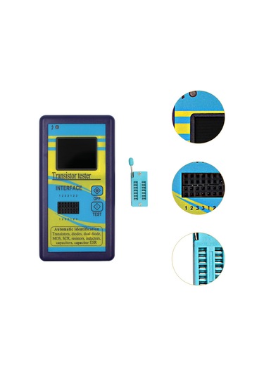 Suntek Transistör Test Cihazı Hafif Esr Metre Renkli-kabuk
