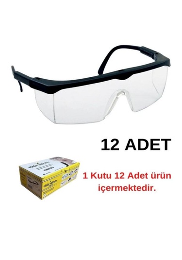 Melzohome 12 Adet Clasic Şeffaf Çapak Gözlüğü