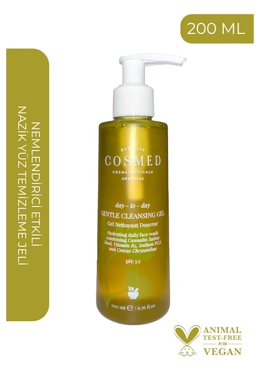 Cosmed Day-to-day Gentle Cleansing Gel - Yüz Temizleme Jeli - Karma Cilt Yıkama Jeli 200 Ml