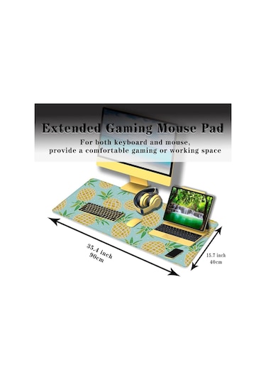 Gaming Oyuncu Xl Mouse Pad Kaydırmaz Dikişli 80 30 Cm Mousepad 47
