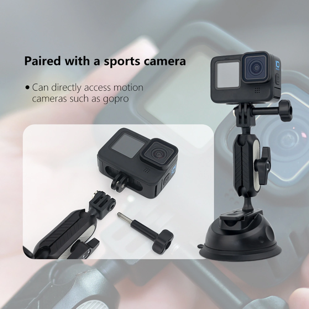 Moveevo Abs Plastiği Araç Süngeri Stantı - 360 Döner, İki Toplu Tasarım, Spor Kamerası Bağlantısı, Gopro/ınsta360/mirrorless Uyumlu