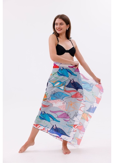 Tarzını Seç Pareo - Okyanus Dansı Model 150x95 Cm Çok Renkli