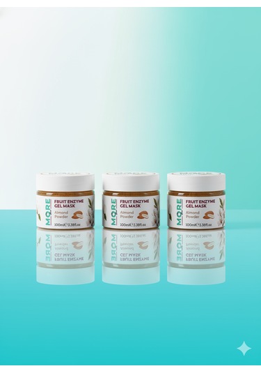 Moresun Badem Özlü Doğal Peeling - Fruit Enzyme Gel Mask 3'lü