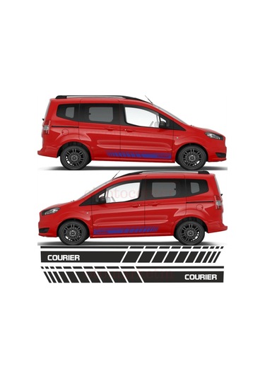 Ford Courier Yan Şerit Oto Sticker