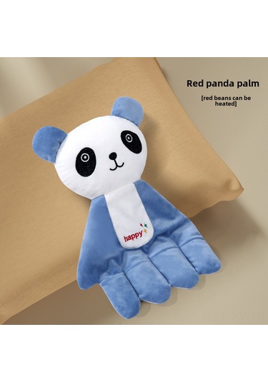 Shineyee Bebe Uyku Pilli - Korku Ve Uyku Sorunu Giderici Panda Desenli El Şeklinde Un Yastığı Kızıl Fasulye İle Isıtılabilir